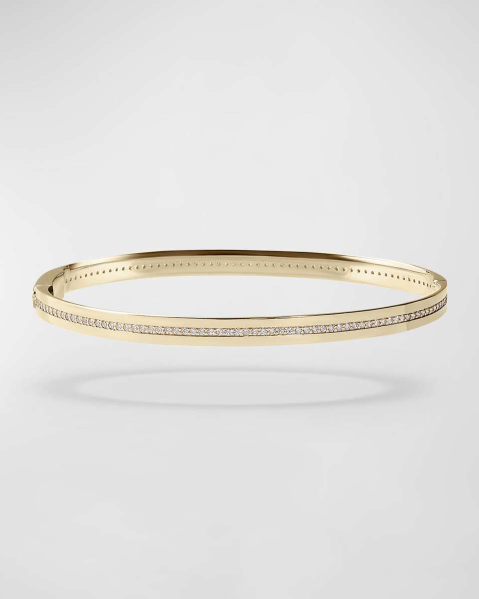 Flawless Vanity Single Row Diamond Hinge Bangle